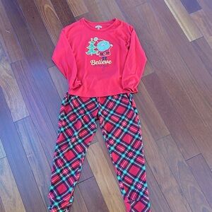 Girls Christmas pj set size small.